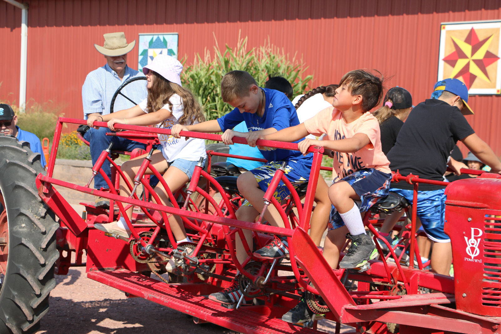 See the evolution of farming: 4th graders learn about farming tools and equipment from the past at the Gering Plains Legacy